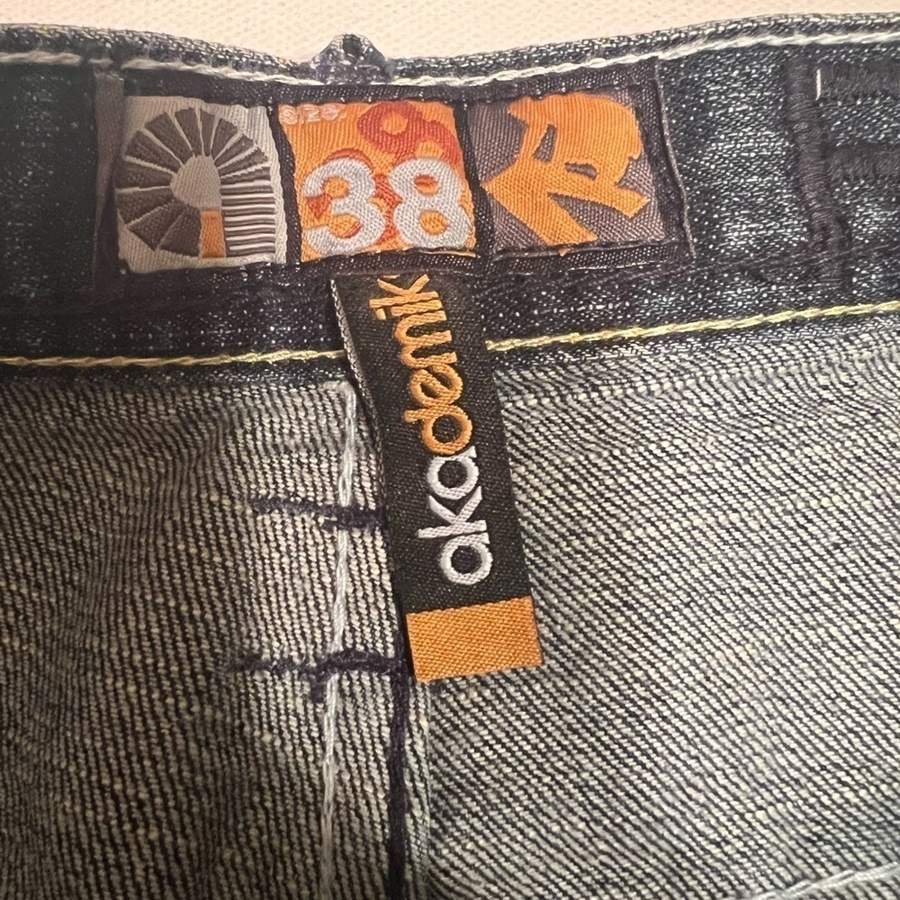NWT Men's Akademiks Jeanius Level Signature 38x32 Jeans 10" Boot Cut🔥🔥(D3) - Picture 9 of 14